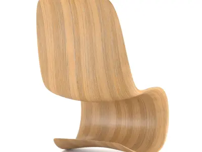 free wooden chair Free 3D model