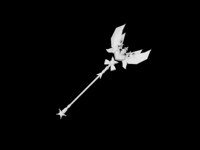 Blessed Scepter Low-poly 3D model