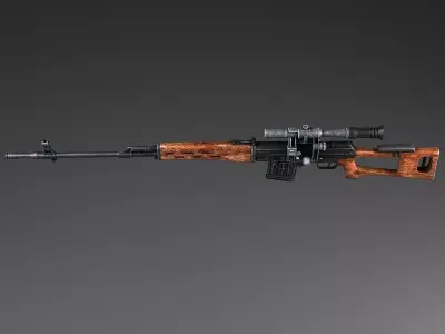 SWD Dragunov sniper rifle 3D model