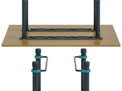 Parallel bars for wheelchair users by Kenguru Free low-poly 3D model