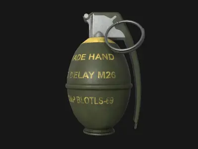 M26 Grenade Low-poly 3D model