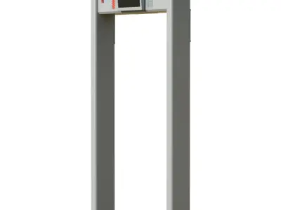 Airport X-ray door Low-poly 3D model