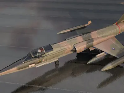 Lockheed F-104C Starfighter  3D model