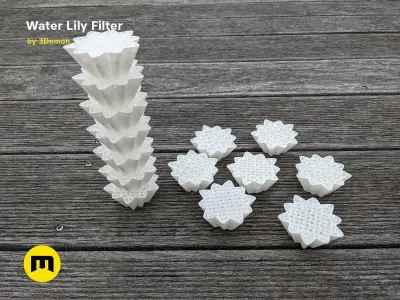 Water Lilly Pond Filter Media Free 3D print model