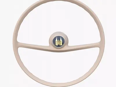 Amphicar 770 Steering Wheel 3D model