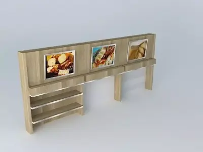 Kit415 Panel Inclined Shelves By Alex Marques Free 3D model