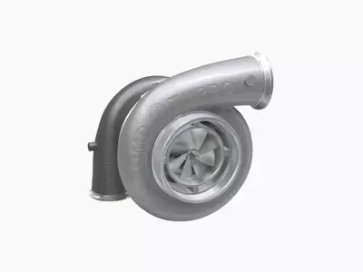 Comp Turbo CTR55140S 140mm turbocharger Low-poly 3D model