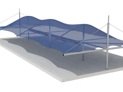 Car Shed Free 3D model