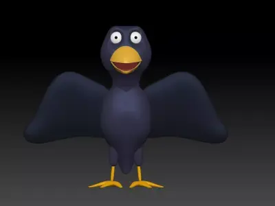 Crow 3D Model 3D model