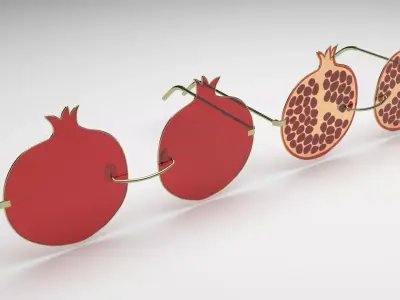 Pomegranate Sunglasses 3D model