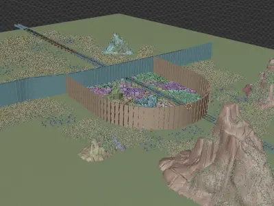 Attack on Titan Shiganshina District Low-poly 3D model