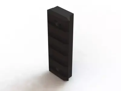 Trilho Picatinny 5 Keymod Rail 3D model