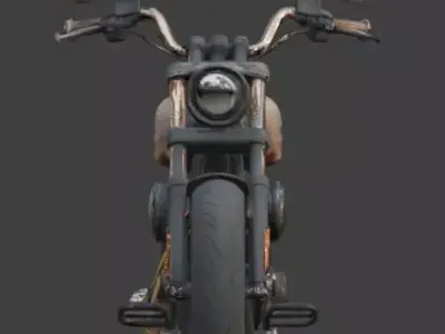 Demon-Possessed Copper Chopper 3D Model Low-poly 3D model