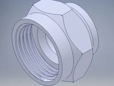 Garden hose ADAPTER 34 in to 1 in 20 mm to 27 mm Female Female 3D print model