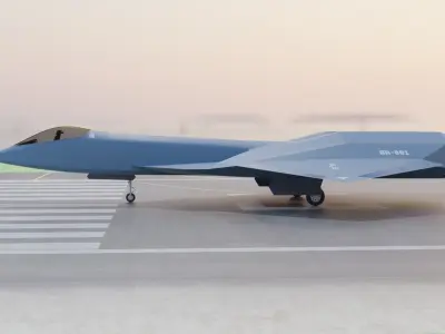 Arrow sixth generation stealth fighter jet 3D model