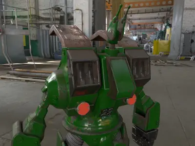 Gladiator Destroid Spartan MBR 07 Mk II FAN PROJECT Free 3D model