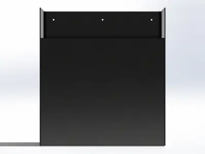 Suporte de Pasta Fichario Longo Binder Folder Long Support 3D model