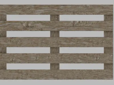 Pallet Low Poly 3D model adapted UE4 Unity Low-poly 3D model