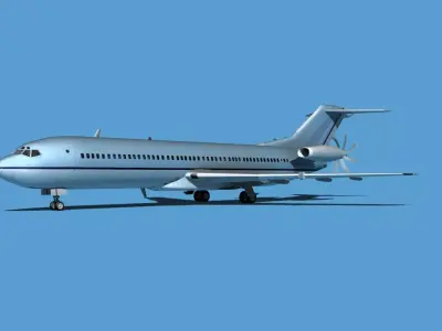 Boeing 7X7-2 Jet Fan V208 3D model