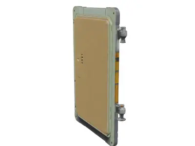 SciFi Moonbase Door 3D model buy