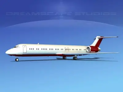 McDonnell Douglas MD-87 Corporate 7 3D model
