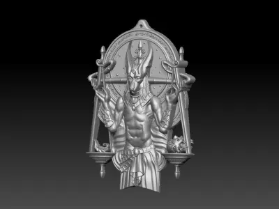 HM Anubis Keychain 3D print model