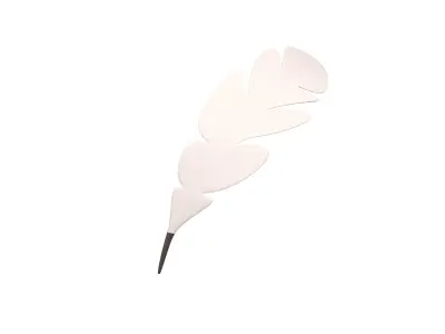 Feather Pen v1 005 Low-poly 3D model