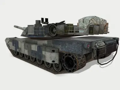 Abrams M1A2 Low-poly 3D model