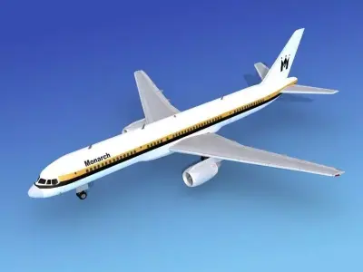 Boeing 757-200 Monarch 1 3D model