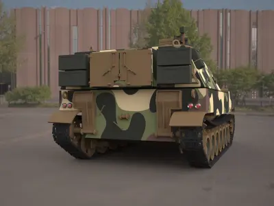 m109 howitzer tank 3d model 3D model