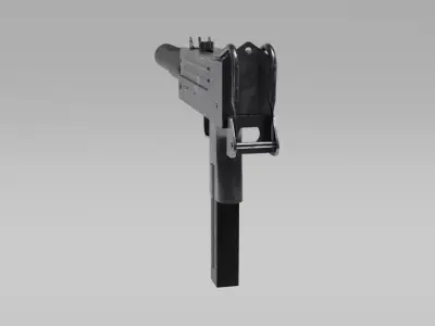 MAC-10 gun 3D model 3D model