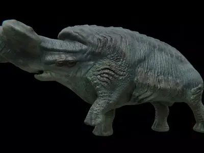 Behemoth Alien Creature Free low-poly 3D model