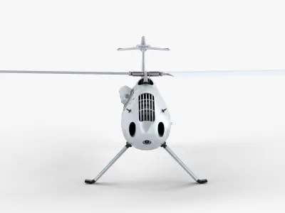 Camcopter S-100 LODs Game Ready Low-poly 3D model