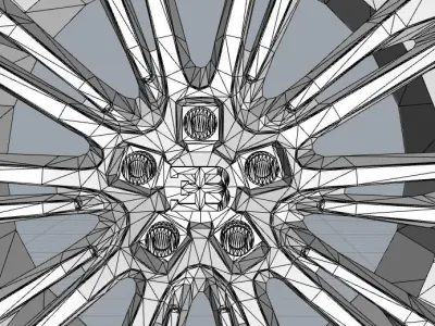 BUGGATI TYRE Free low-poly 3D model