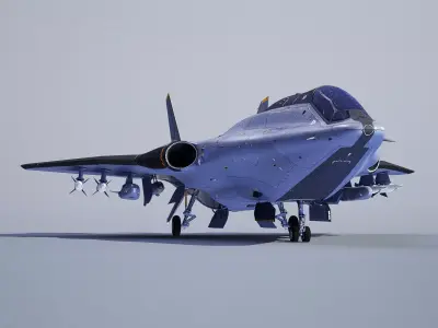Sci-fi Multi-purpose Spacefighter 3D model