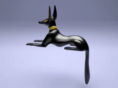 Egyptian Anubis Dog 3D model