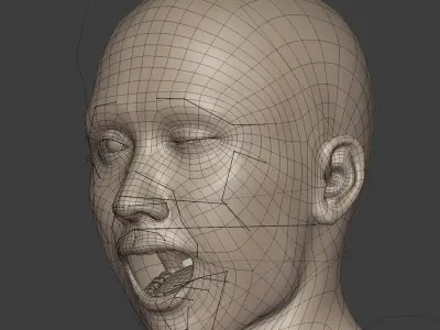 Surfer Model -- High Quality FK and IK Rigging 3D model