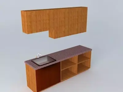 Laundry cabinets for Spanish House Free 3D model