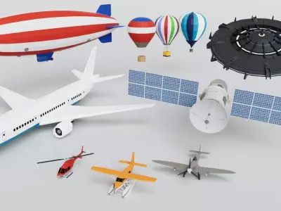 150 Vehicles Mega Pack Collection Game Ready Free 3D model