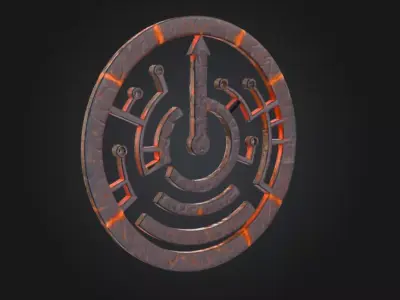 Circuit of Eternity Low-poly 3D model