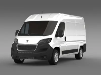 Peugeot Boxer Van L2H2 2017 3D model
