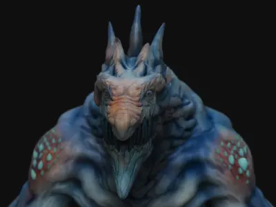 Winter Dragon 3D model