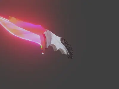 The knife from the cs go game as promised Low-poly 3D model