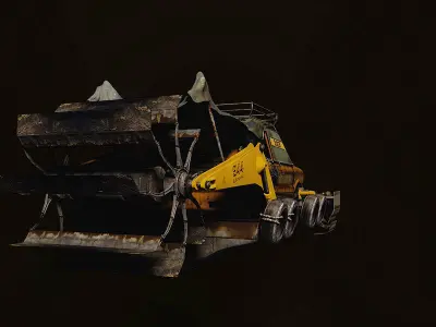 Fisherman Boat For games and movies scifi game-ready Low-poly 3D model