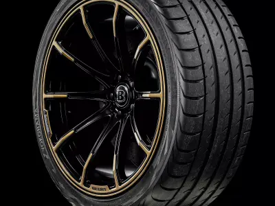 Yokohama Advan Sport V105 305 35 ZR23 111Y 3D model