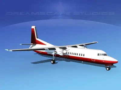 Fokker F-60 Corporate 4 3D model