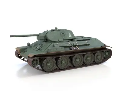 T-34-76 - Model 1941 -Soviet medium tank - 0314 3D model