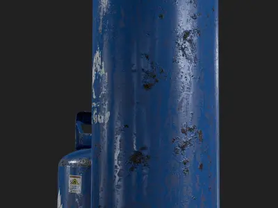 Gas tank Low-poly 3D model