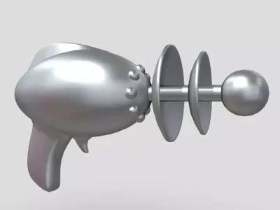 Laser Gun Low-poly 3D model