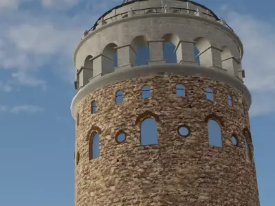  Galata Tower 3D model